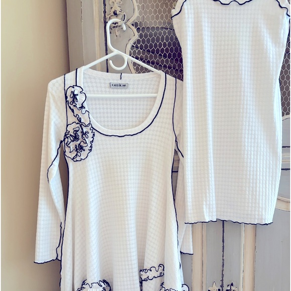 CARRIE ME Palm Beach Couture Designer two piece dress - Picture 1 of 7